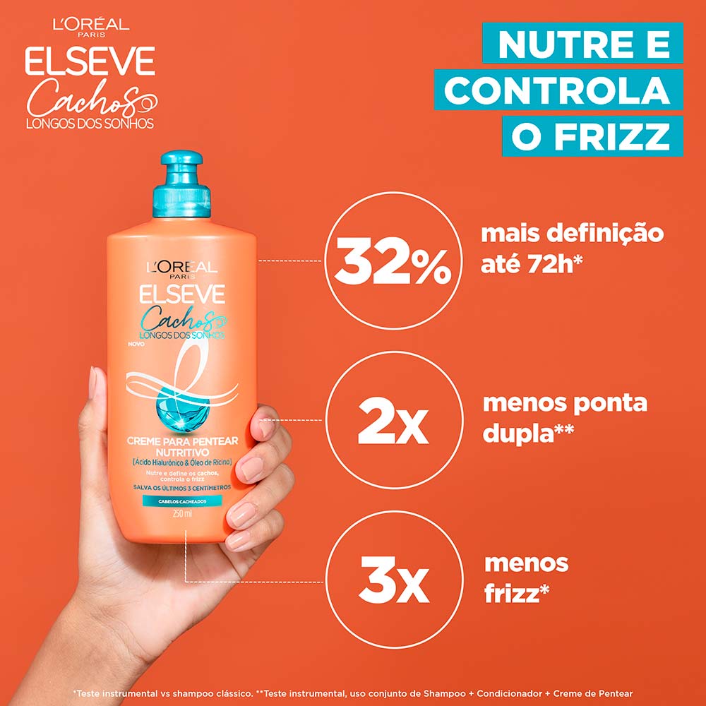 Creme para Pentear Nutritivo Elseve Cachos Longos dos Sonhos