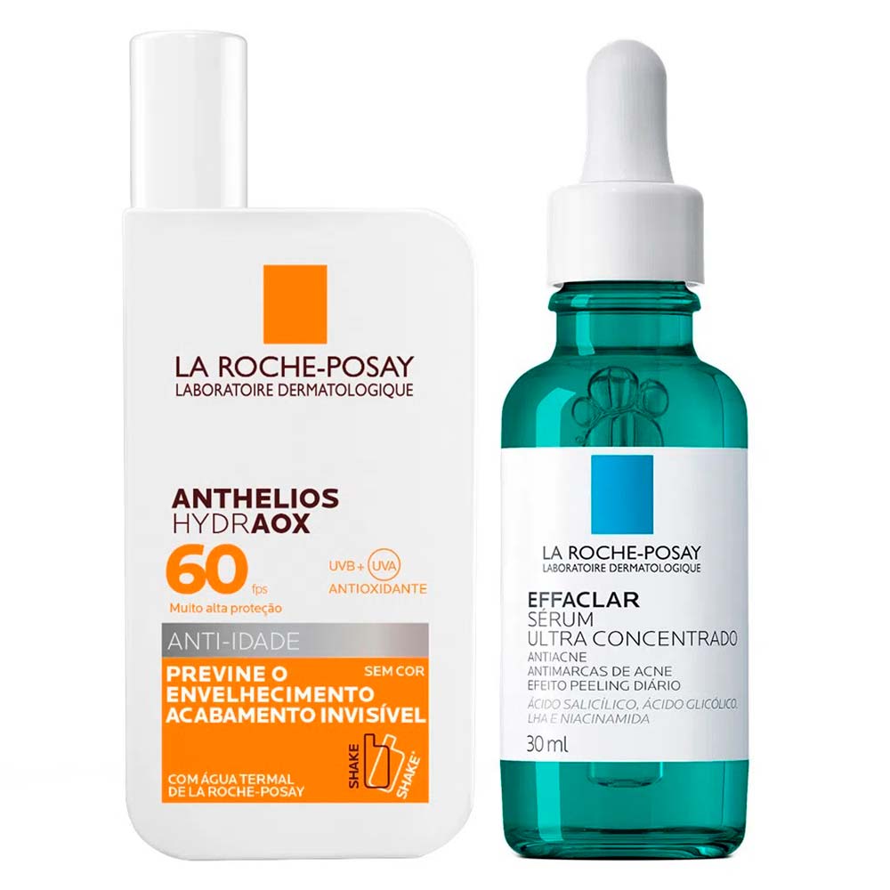 Kit La Roche-Posay - Sérum Effaclar + Anthelios Hydraox FPS60