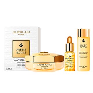 Guerlain Abeille Royale Kit – Creme Diurno + Loção Fortificante + Óleo Rejuvenescedor + Double Sérum Menor preço em Guerlain Abeille Royale Kit – Creme Diurno + Loção Fortificante + Óleo Rejuvenescedor + Double Sérum