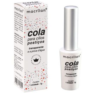Cola CA-001 para Cílios Postiços Transparente Macrilan - 7g Menor preço em Cola CA-001 para Cílios Postiços Transparente Macrilan - 7g