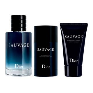 Dior Sauvage Kit Perfume Masculino EDT + Pós Barba + Desodorante Menor preço em Dior Sauvage Kit Perfume Masculino EDT + Pós Barba + Desodorante