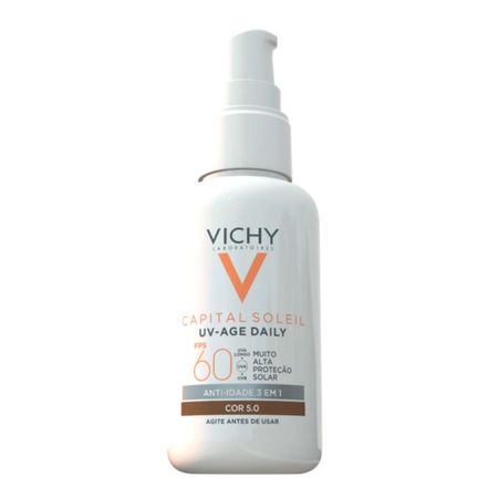 Protetor Solar Facial com Cor Vichy  UV-Age Daily FPS60 - 5.0