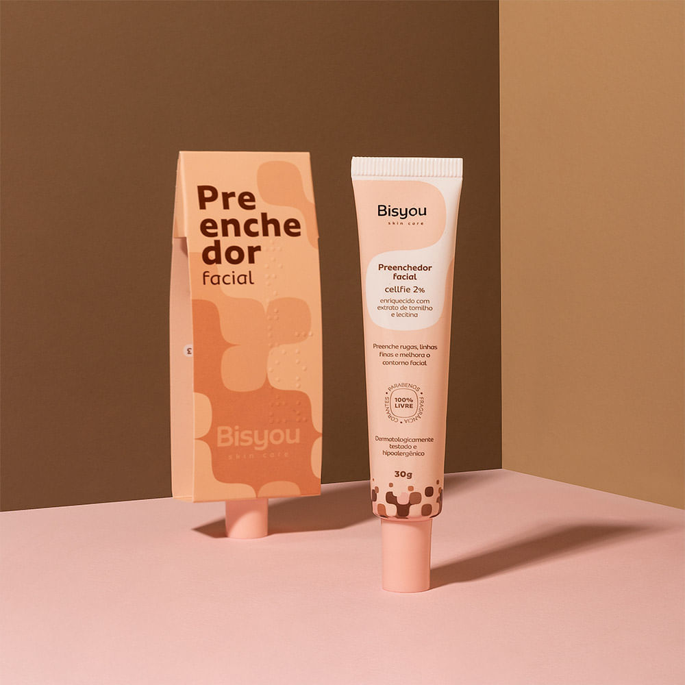 Gel Preenchedor Facial Bisyou para linhas finas e rugas