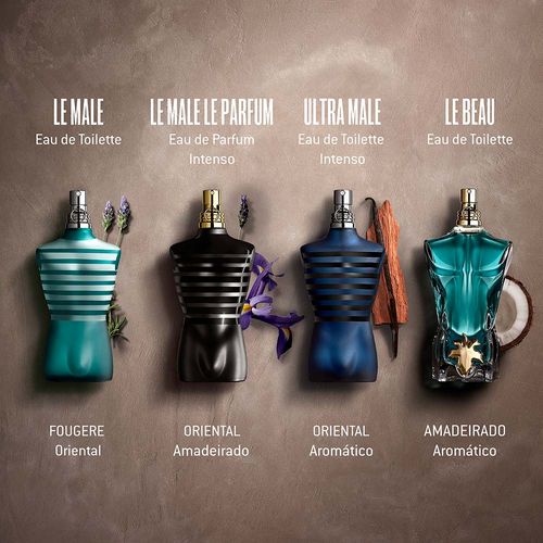 Perfume Masculino EDP Le Male, Preto, Jean Paul Gaultier, 200 ml