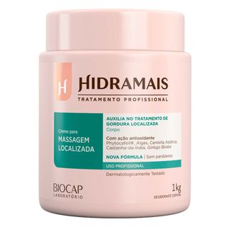 Creme Para Massagem Localizada Hidramais Profissional 1Kg