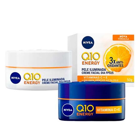Nívea Q10 Energy Kit  Creme Antissinais Dia FPS15 + Creme Antissinais Noturno -...