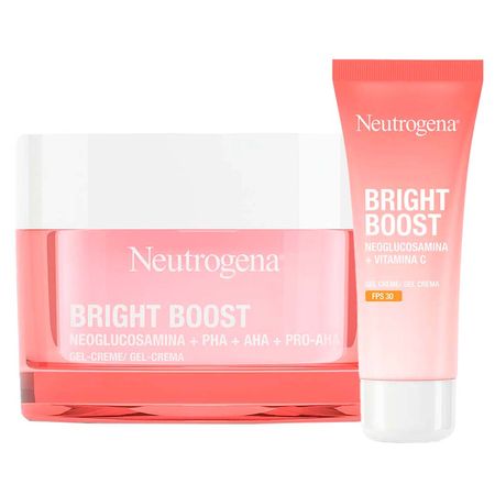 Neutrogena Bright Boost Kit  Gel Creme Hidratante + Gel Creme Hidratante FPS30...