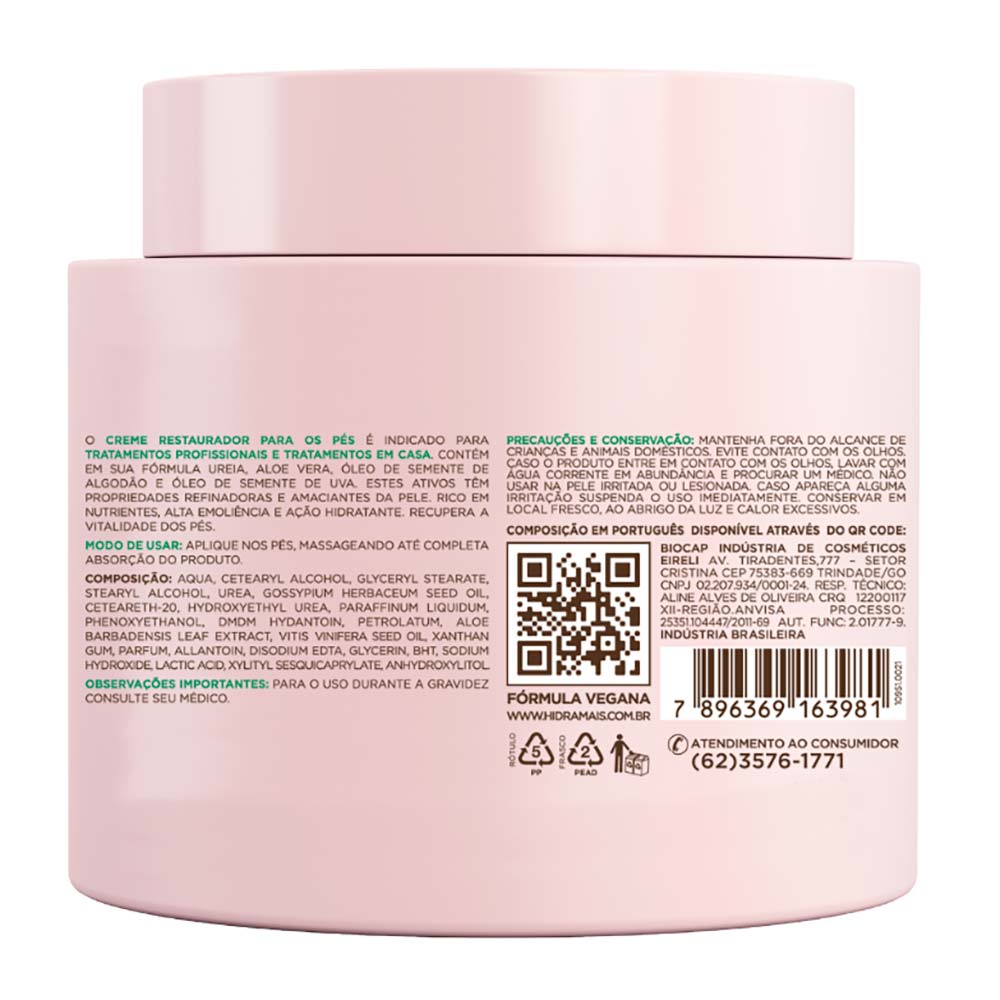 Creme Restaurador para os Pés Hidramais