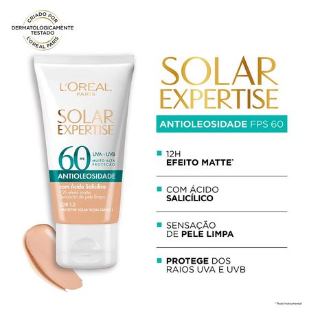 Protetor-Solar-Facial-L'Oréal-Paris-Solar-Expertise-Antioleosidade-Fps60-Clara--4