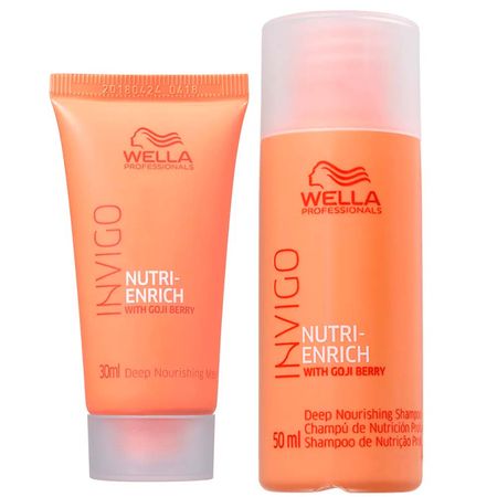 Wella Professionals Invigo Nutri-Enrich Kit  Shampoo + Máscara Travel Size -...