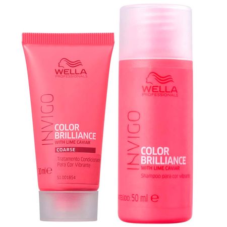 Wella Professionals Invigo Color Brilliance Kit  Shampoo + Máscara Travel Size...