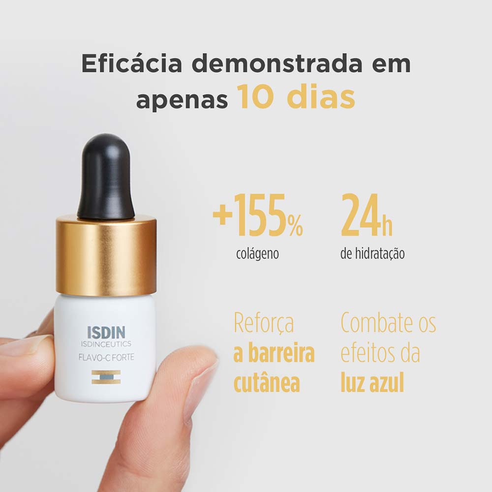 Sérum Com Vitamina C pura 15% ISDINCEUTICS - Flavo C Forte com 3 Uni