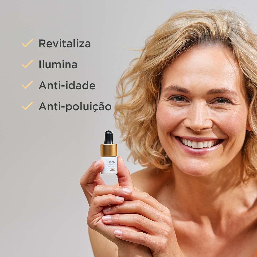 Sérum Com Vitamina C pura 15% ISDINCEUTICS - Flavo C Forte com 3 Uni