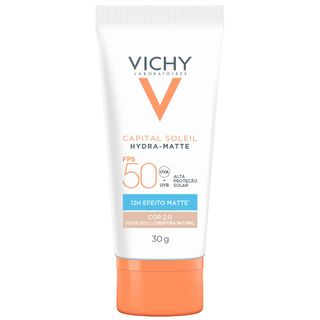 Protetor Solar Facial com Cor Vichy Hydra-Matte FPS50