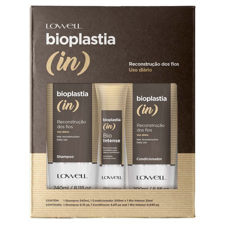 Lowell Bioplastia In Kit  Shampoo + Condicionador + Máscara - nenhuma