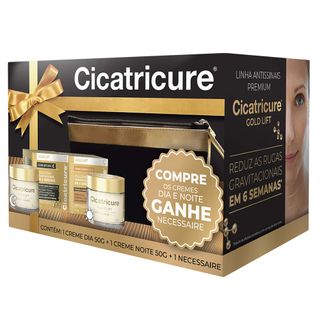 Cicatricure Gold Lift Kit – Creme Diurno FDS30 + Creme Noturno + Necessaire Menor preço em Cicatricure Gold Lift Kit – Creme Diurno FDS30 + Creme Noturno + Necessaire