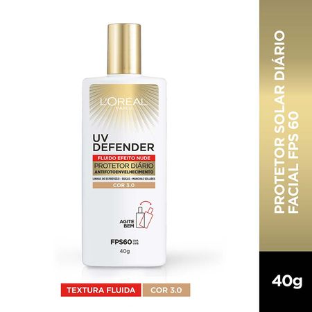 Protetor-Solar-Facial-L'Oréal-Paris-UV-Defender-Fluido-FPS60-Media--3