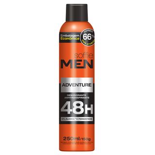 Desodorante Aerosol Soffie Masculino – Men Adventure - 250ml Menor preço em Desodorante Aerosol Soffie Masculino – Men Adventure - 250ml