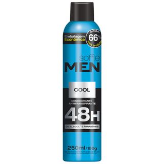 Desodorante Aerosol Soffie Masculino – Men Cool - 250ml Menor preço em Desodorante Aerosol Soffie Masculino – Men Cool - 250ml
