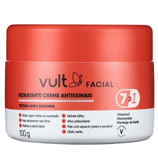 Hidrante Creme Facial Antissinais Vult - 100g Menor preço em Hidrante Creme Facial Antissinais Vult - 100g