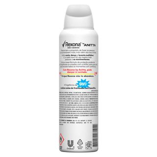 DESODORANTE REXONA ANITTA VAI MALANDRA FEMININO AEROSSOL 150ML - REXONA