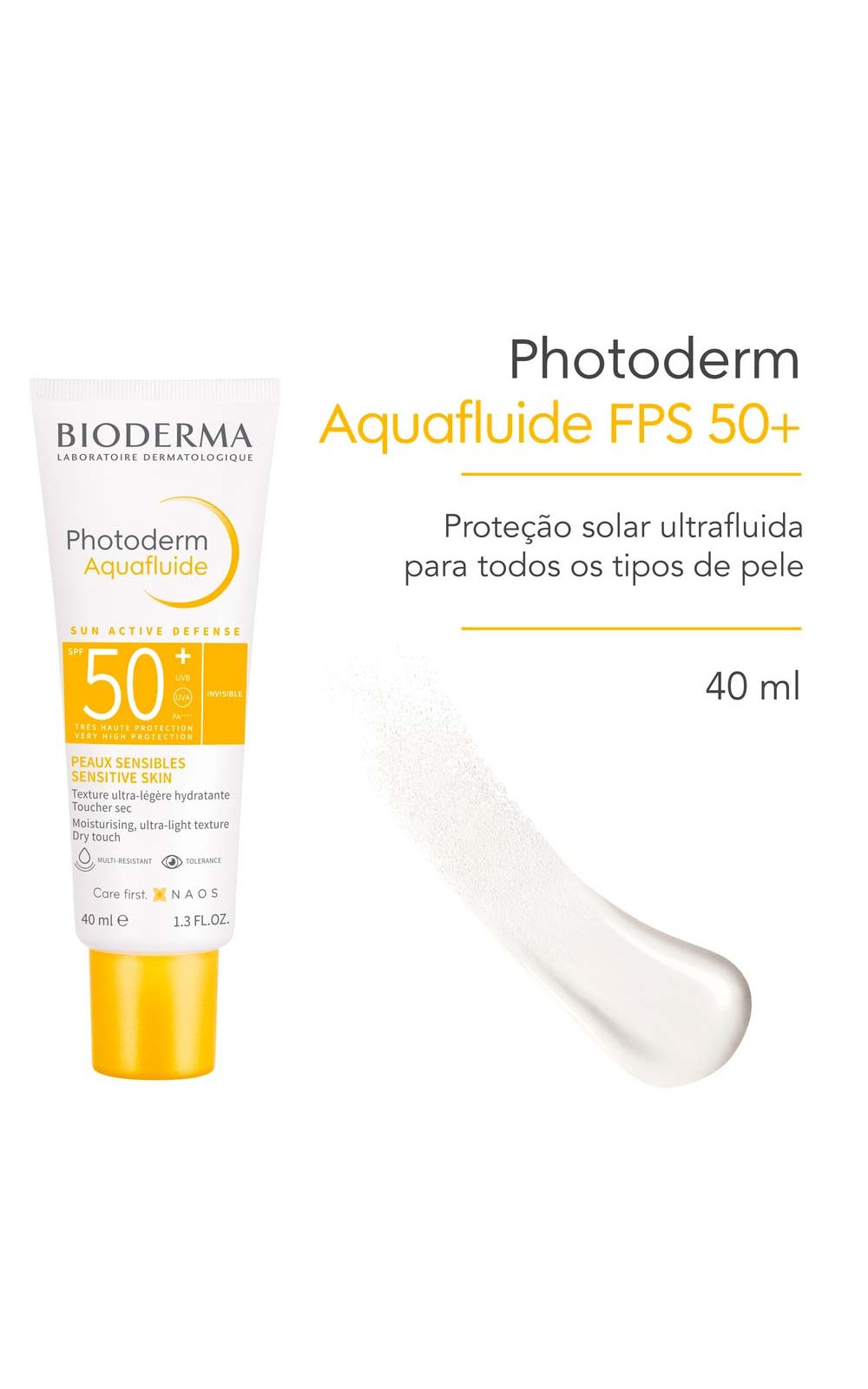 Foto 3 - Protetor Solar sem Cor Bioderma - Photoderm Max Aquafluide FPS50+ - 40ml