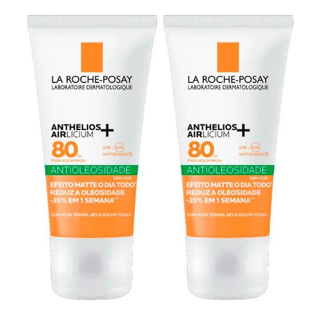 La-Roche-Posay-Anthelios-Airlicium+-Kit-com-2-Unidades---Protetor-Solar-Facial-FPS80---40g-Kit--1