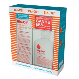 Bio-Oil Hidratação Tridmensional Kit – Óleo Corporal 200ml + Loção Hidratante Corporal 175ml Menor preço em Bio-Oil Hidratação Tridmensional Kit – Óleo Corporal 200ml + Loção Hidratante Corporal 175ml