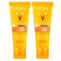Vichy Idéal Soleil Clarify Kit com 2 Unidades – Protetor Solar Facial com Cor FPS60 - Médio Kit