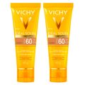 Vichy Idéal Soleil Clarify Kit com 2 Unidades – Protetor Solar Facial com Cor FPS60 - Morena Kit