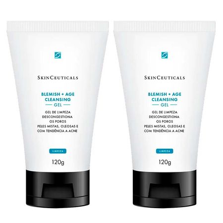 SkinCeuticals Blemish Cleansing Gel Kit com 2 Unidades  Sabonete Líquido Facial...