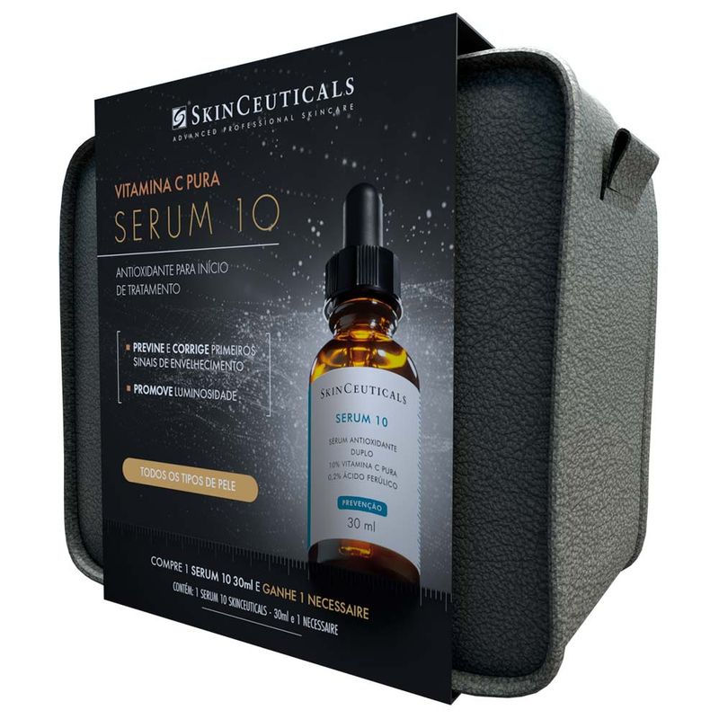 Kit SkinCeuticals Sérum 10 – Sérum Facial + Necessaire - Época