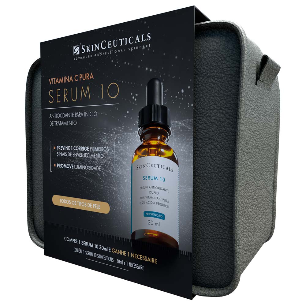 Kit SkinCeuticals Sérum 10 – Sérum Facial + Necessaire - Época