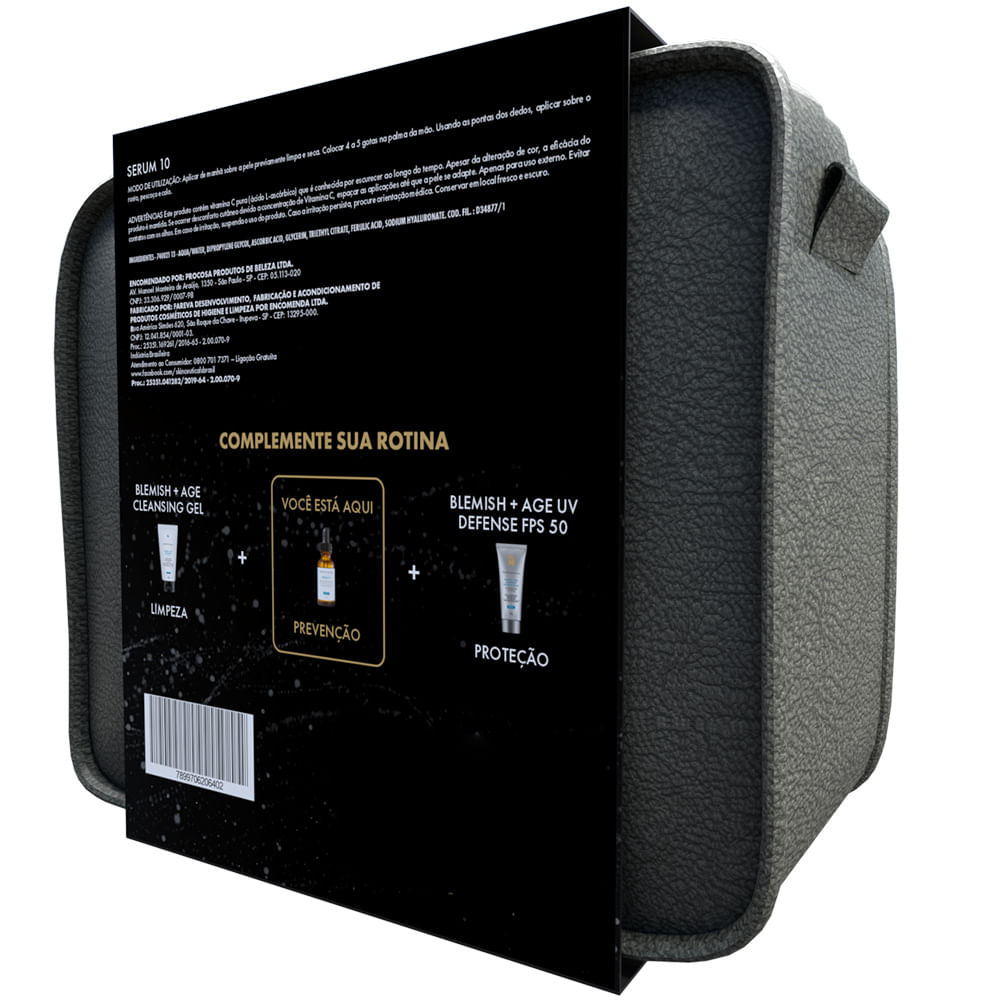 Kit SkinCeuticals Sérum 10 – Sérum Facial + Necessaire - Época