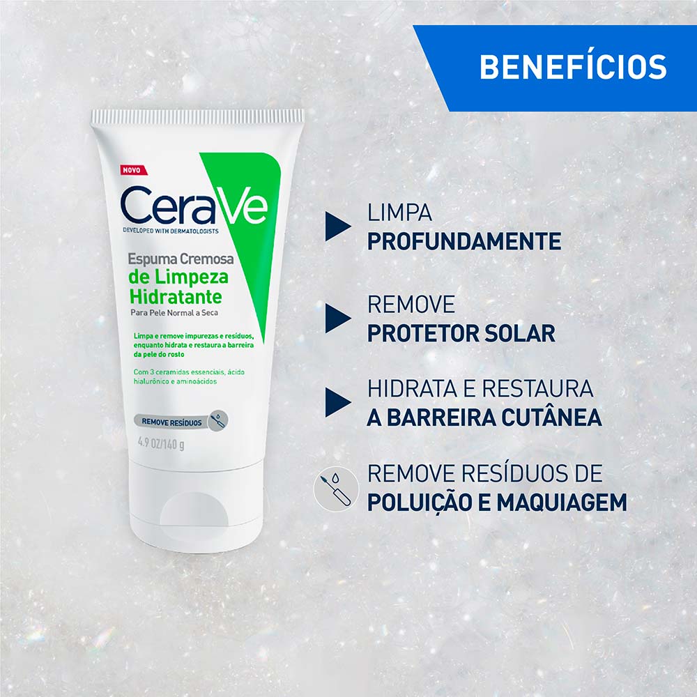 Creme Espuma de Limpeza Facial CeraVe