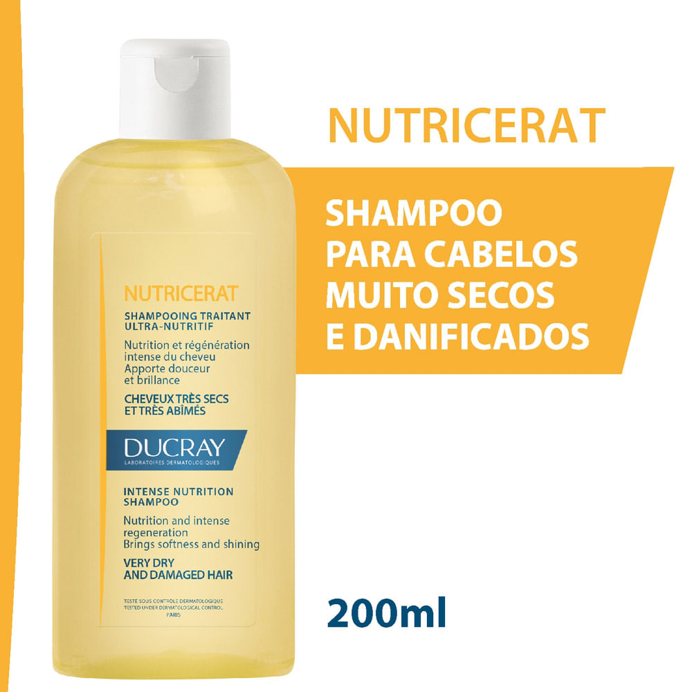 Ducray Nutricerat - Shampoo Nutritivo para cabelos Secos