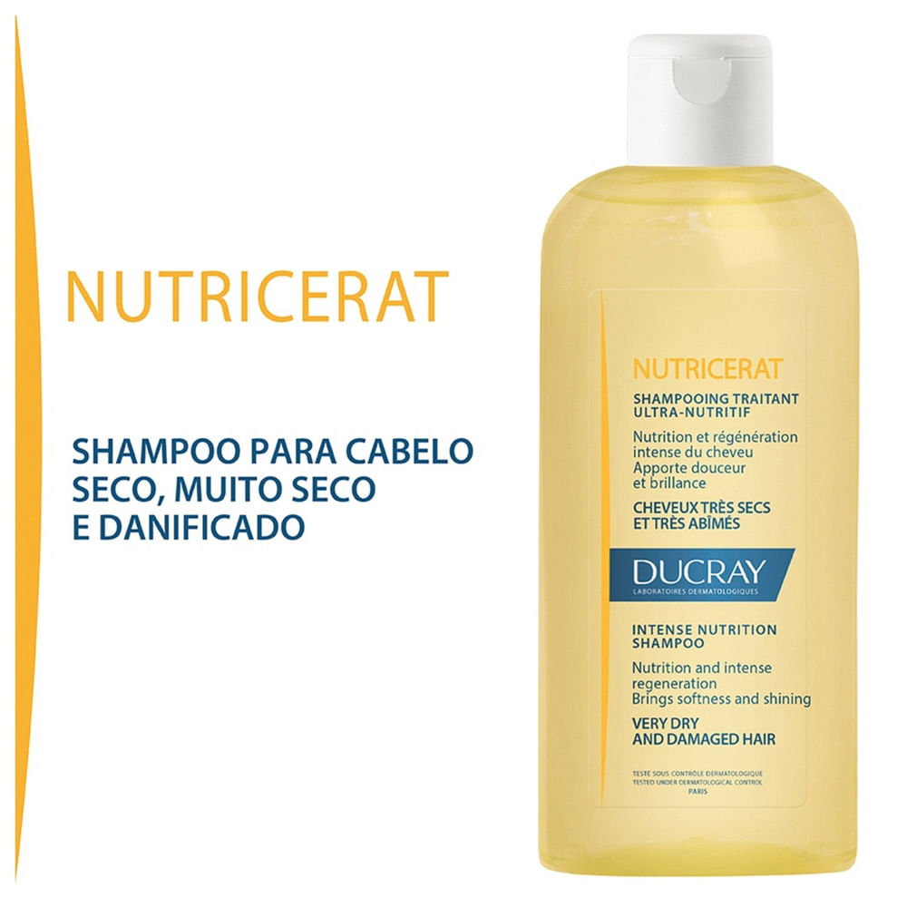 Ducray Nutricerat - Shampoo Nutritivo para cabelos Secos