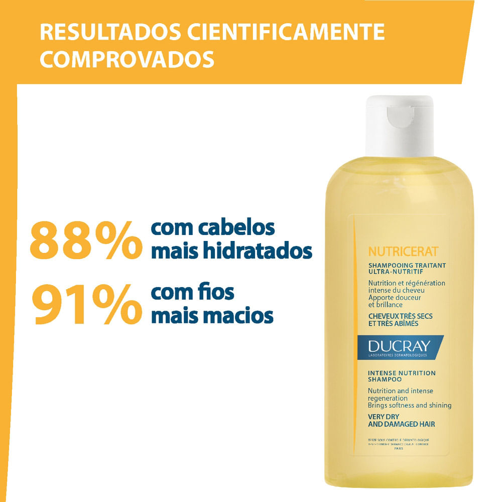 Ducray Nutricerat - Shampoo Nutritivo para cabelos Secos