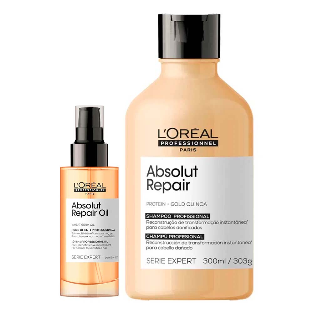 L'Oréal Professionnel Absolut Repair Kit Shampoo + Óleo