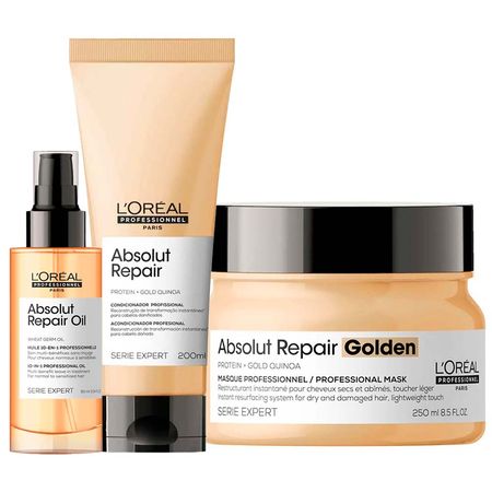 L'Oréal-Professionnel-Absolut-Repair-Kit-Condicionador-+-Máscara-Light-+-Óleo-Kit--1