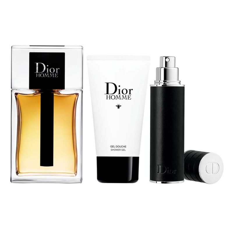 Dior Homme Coffret – Perfume Masculino + Gel Douche + Travel Spray
