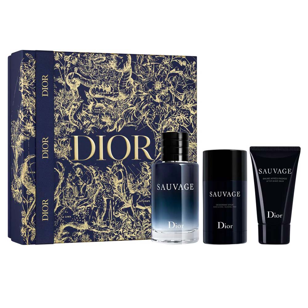 Kit Coffret Sauvage Dior – Perfume Masculino + Baume Après-Rasage