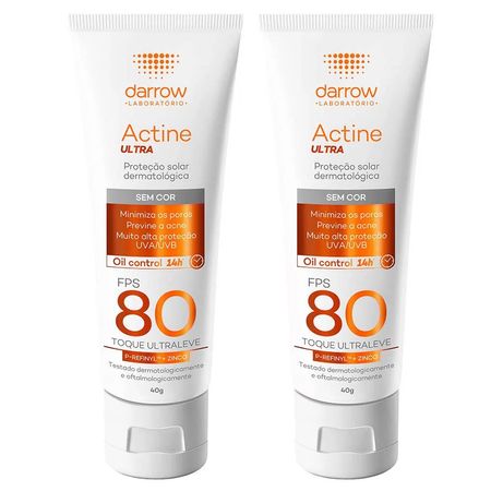 Darrow-Actine-Ultra-Kit-com-2-Unidades-–-Protetor-Solar-Facial-FPS80-–-40g-Kit--1