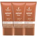 Mantecorp Skincare Episol Kit com 3 Unidades – Protetor Solar com Cor FPS70 – Médio 40ml Kit