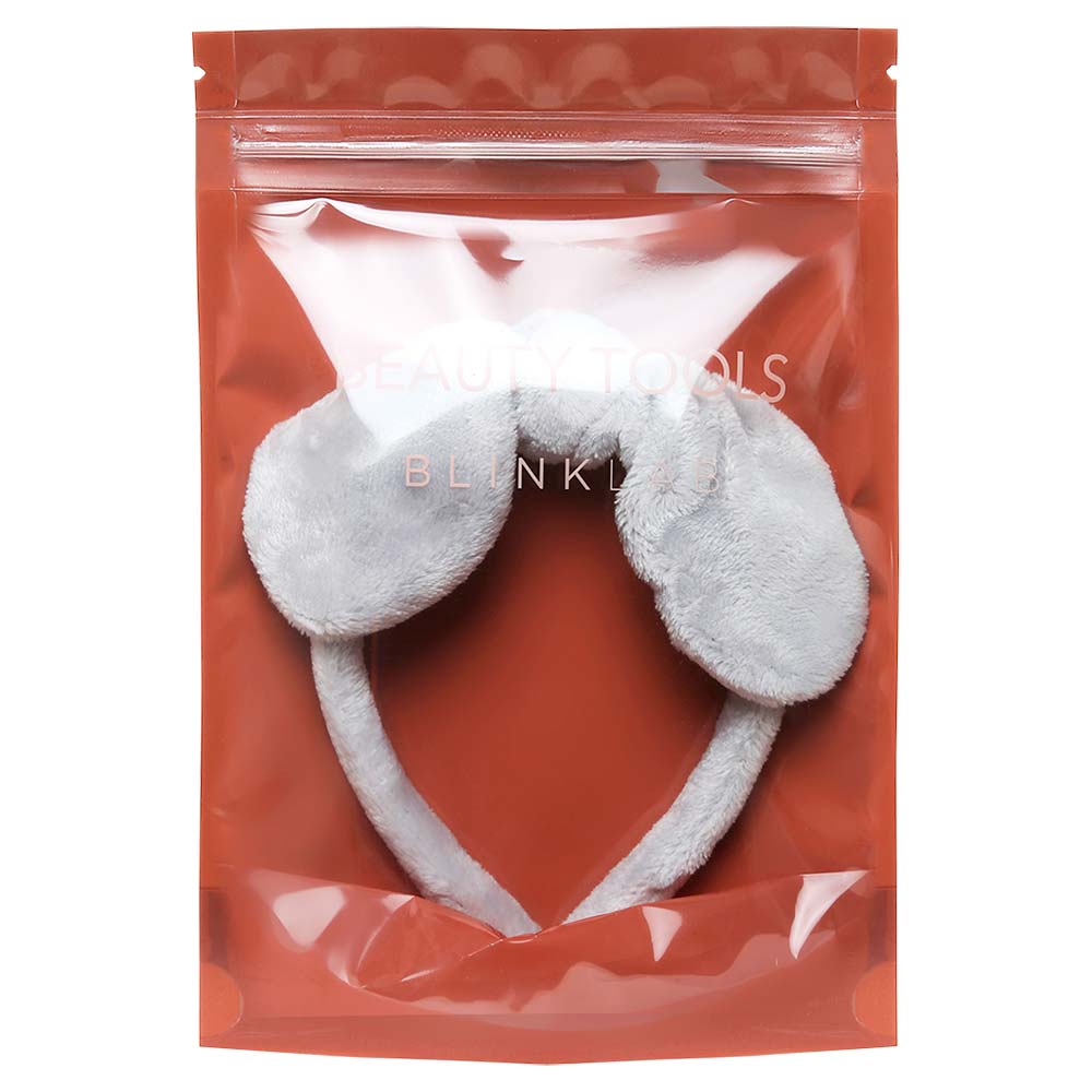 Tiara de Skincare e Maquiagem Blink Lab Cinza