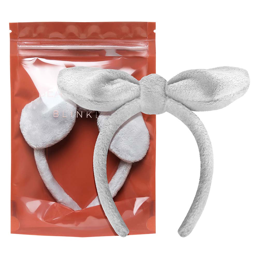Tiara de Skincare e Maquiagem Blink Lab Cinza