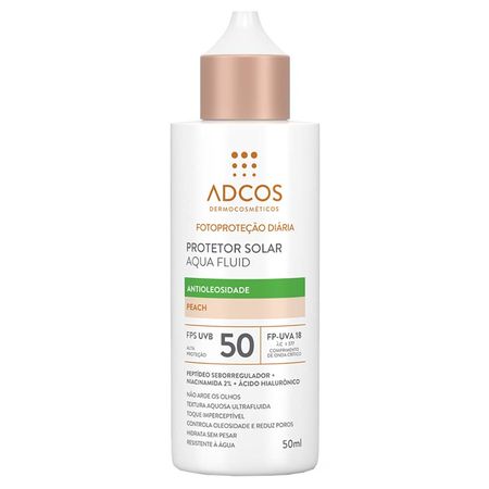 Protetor-Solar-Facial-com-Cor-Antioleosidade-Adcos-Aqua-Fluid-FPS50-Peach--1