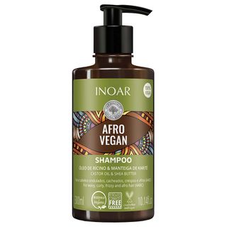 Menor preço em Inoar Afro Vegan Shampoo - 300ml