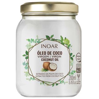 Inoar Óleo de Coco Virgem - 200ml Menor preço em Inoar Óleo de Coco Virgem - 200ml
