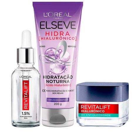 L’Oréal-Hialurônico-Kit-–-Creme-Facial-Anti-Idade-Noturno-+-Sérum-Preenchedor-Facial-+-Creme-Capilar-Noturno-Kit--1